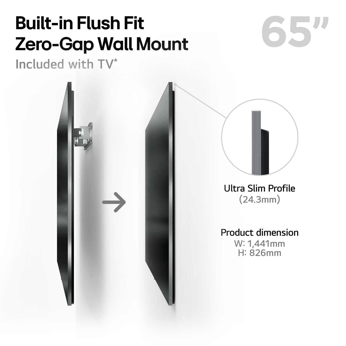 LG OLED OLED65G54LW.AEK G5 65" 4K Smart TV - Black