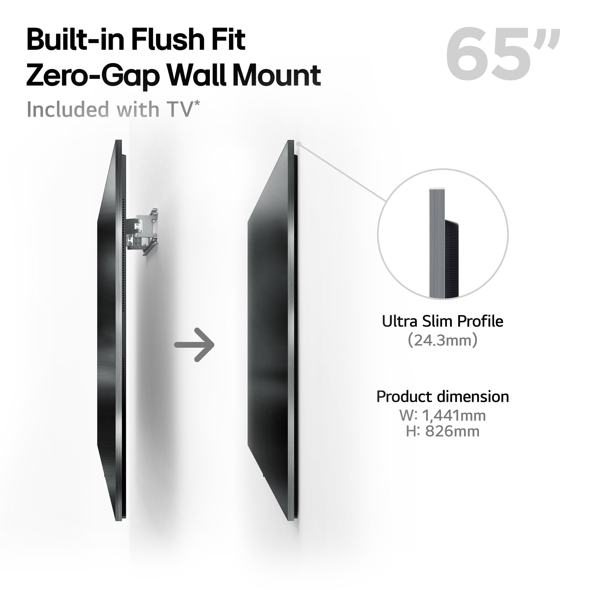 LG OLED OLED65G54LW.AEK G5 65" 4K Smart TV - Black