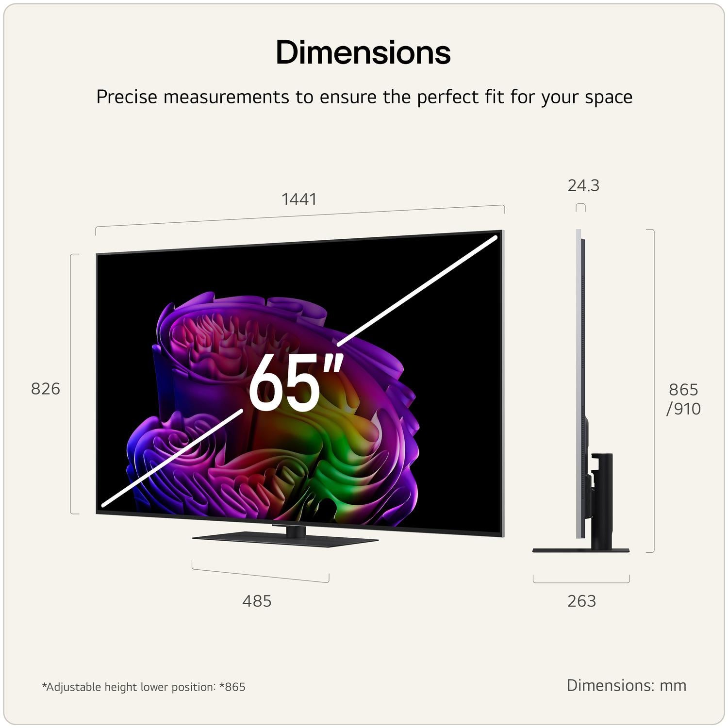 LG OLED65G66LS.AEK 65" 4K OLED evo AI Stand version Smart TV