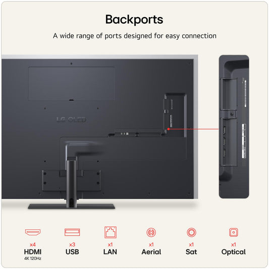 LG OLED65G66LS.AEK 65" 4K OLED evo AI Stand version Smart TV