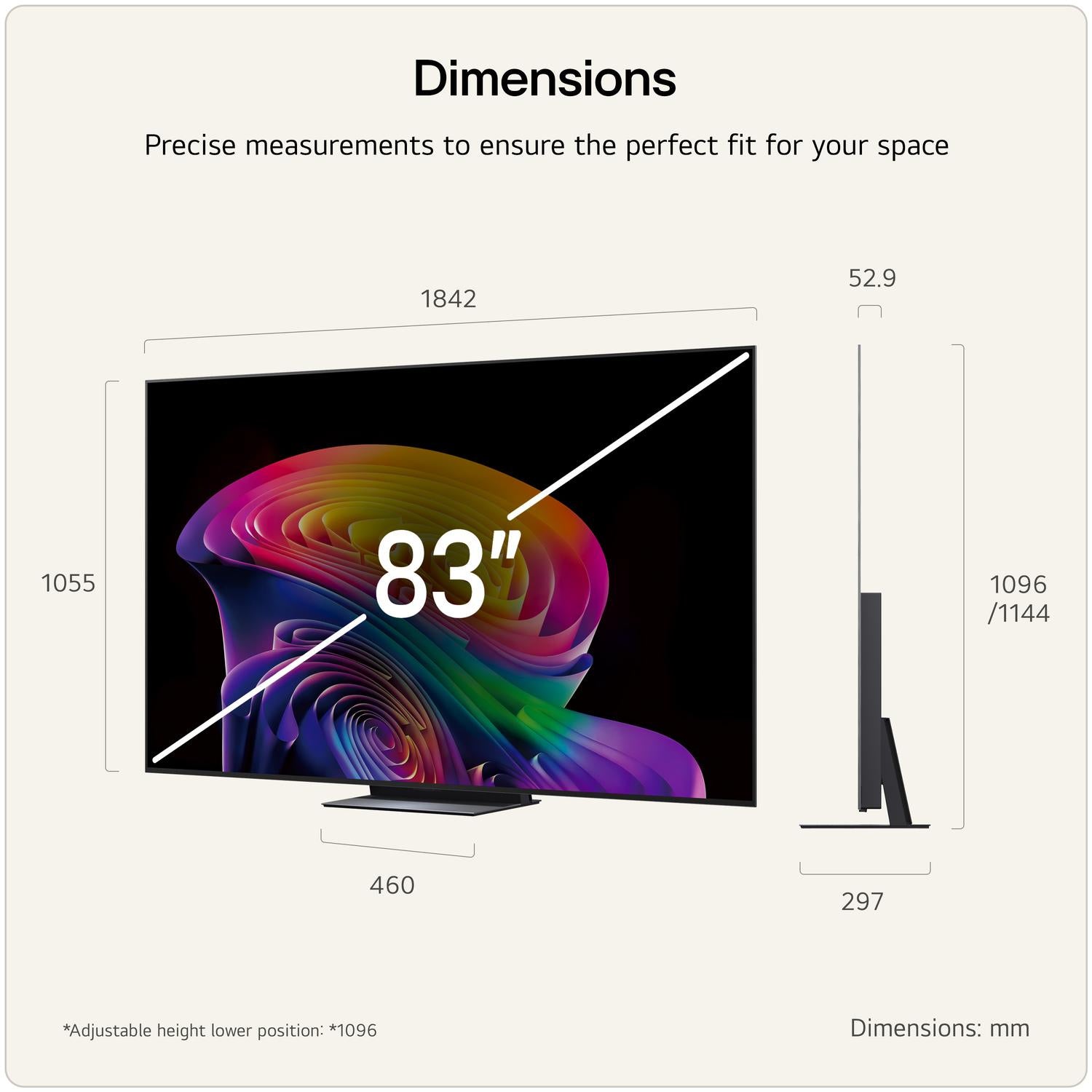 LG OLED83C66LB.AEK 83" 4K OLED Smart TV