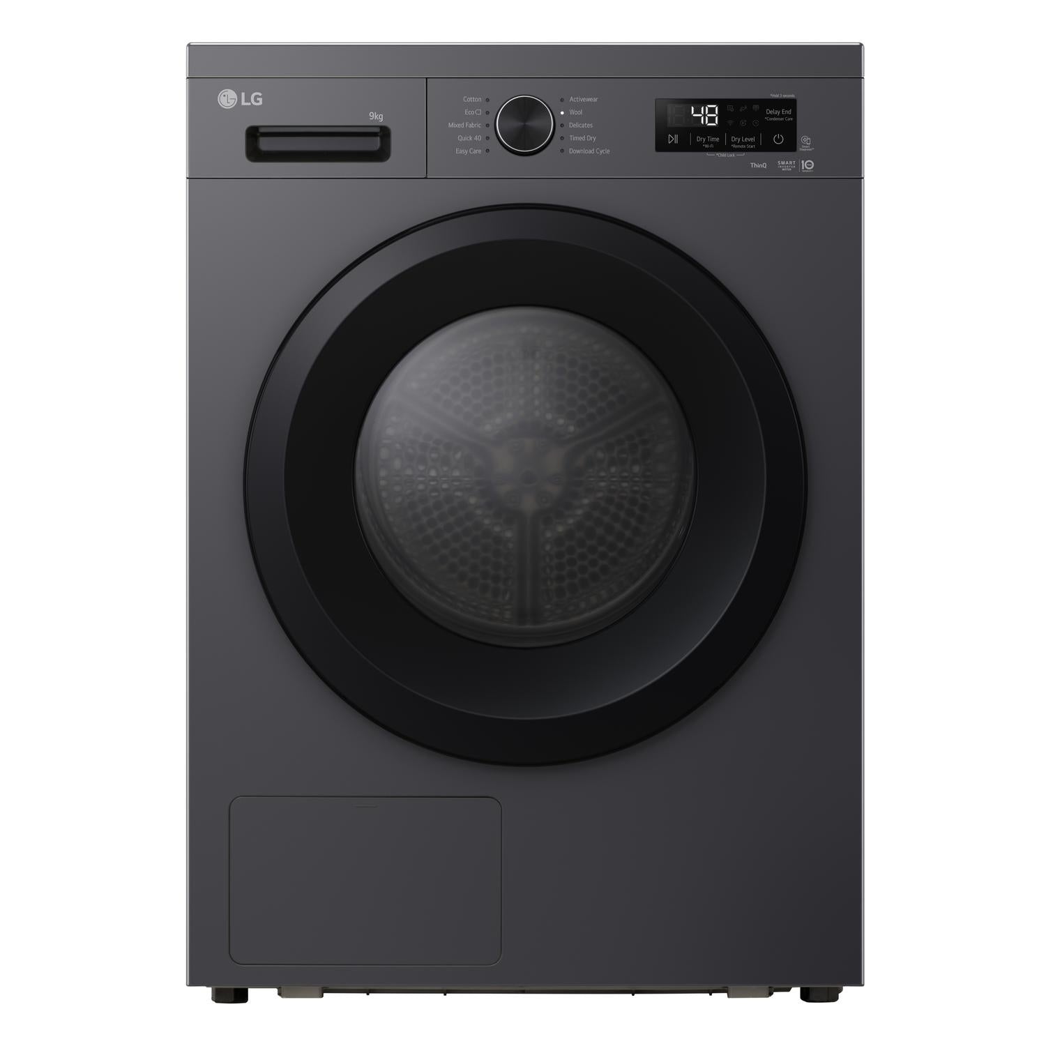 LG RHX1009NWK 9kg Heat Pump Tumble Dryer - Grey
