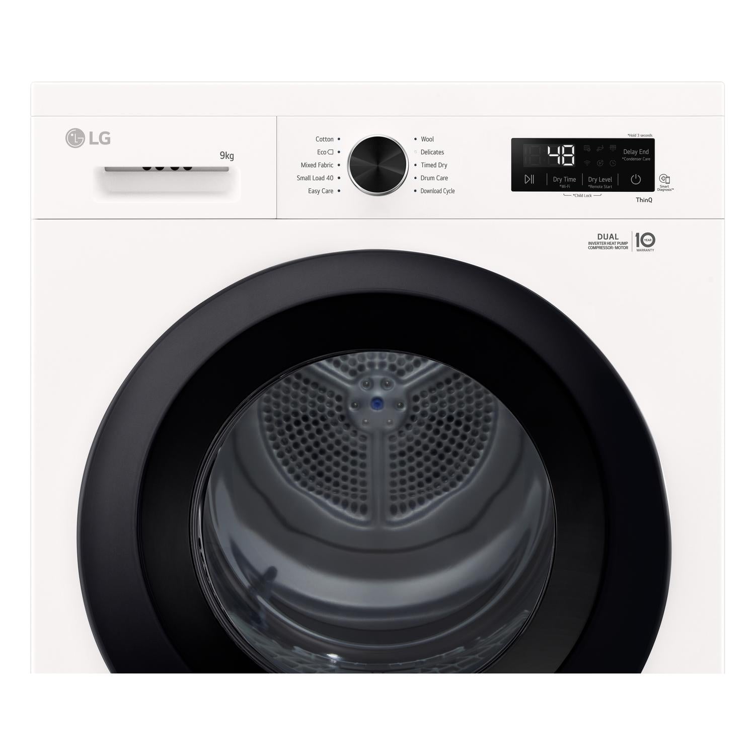 LG RHX1009NWK 9kg Heat Pump Tumble Dryer - White