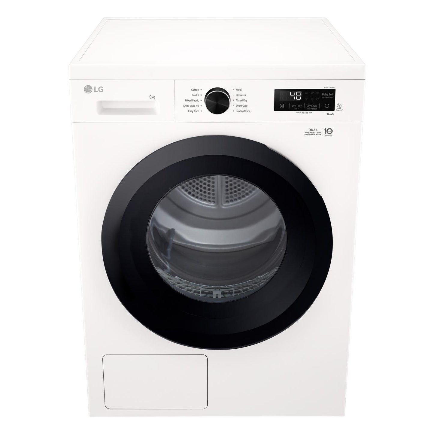 LG RHX1009NWK 9kg Heat Pump Tumble Dryer - White