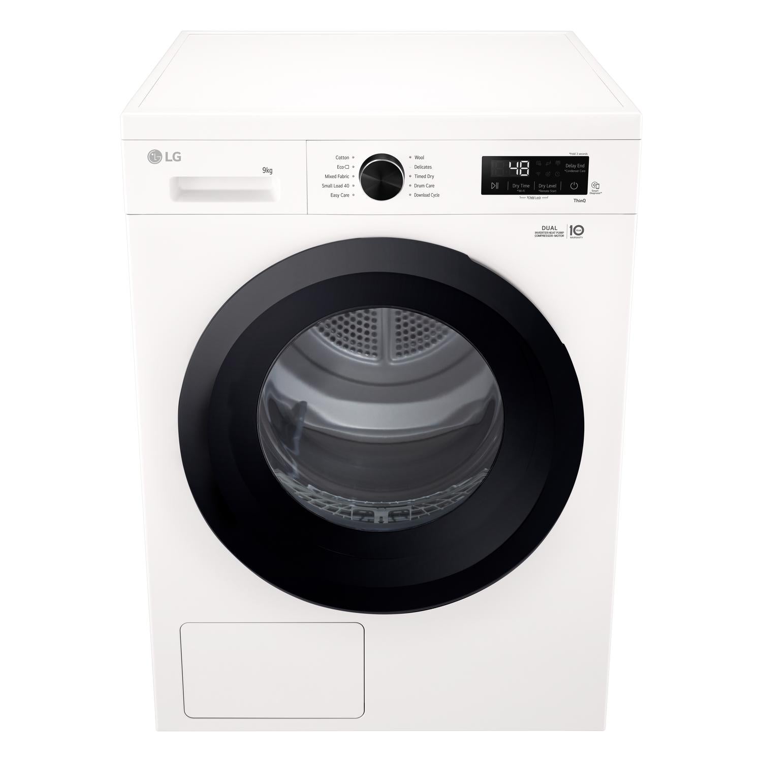 LG RHX1009NWK 9kg Heat Pump Tumble Dryer - White