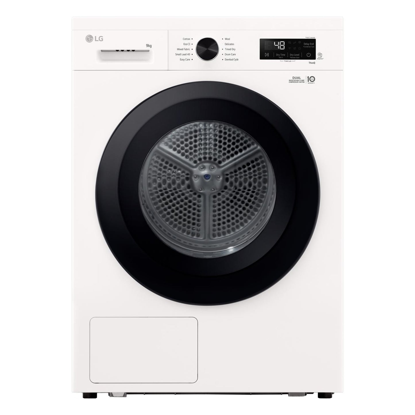 LG RHX1009NWK 9kg Heat Pump Tumble Dryer - White