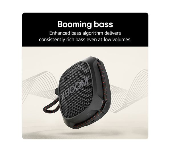 LG XG2TBK.CEUSLLK Go XG2 Portable Bluetooth Speaker - Black