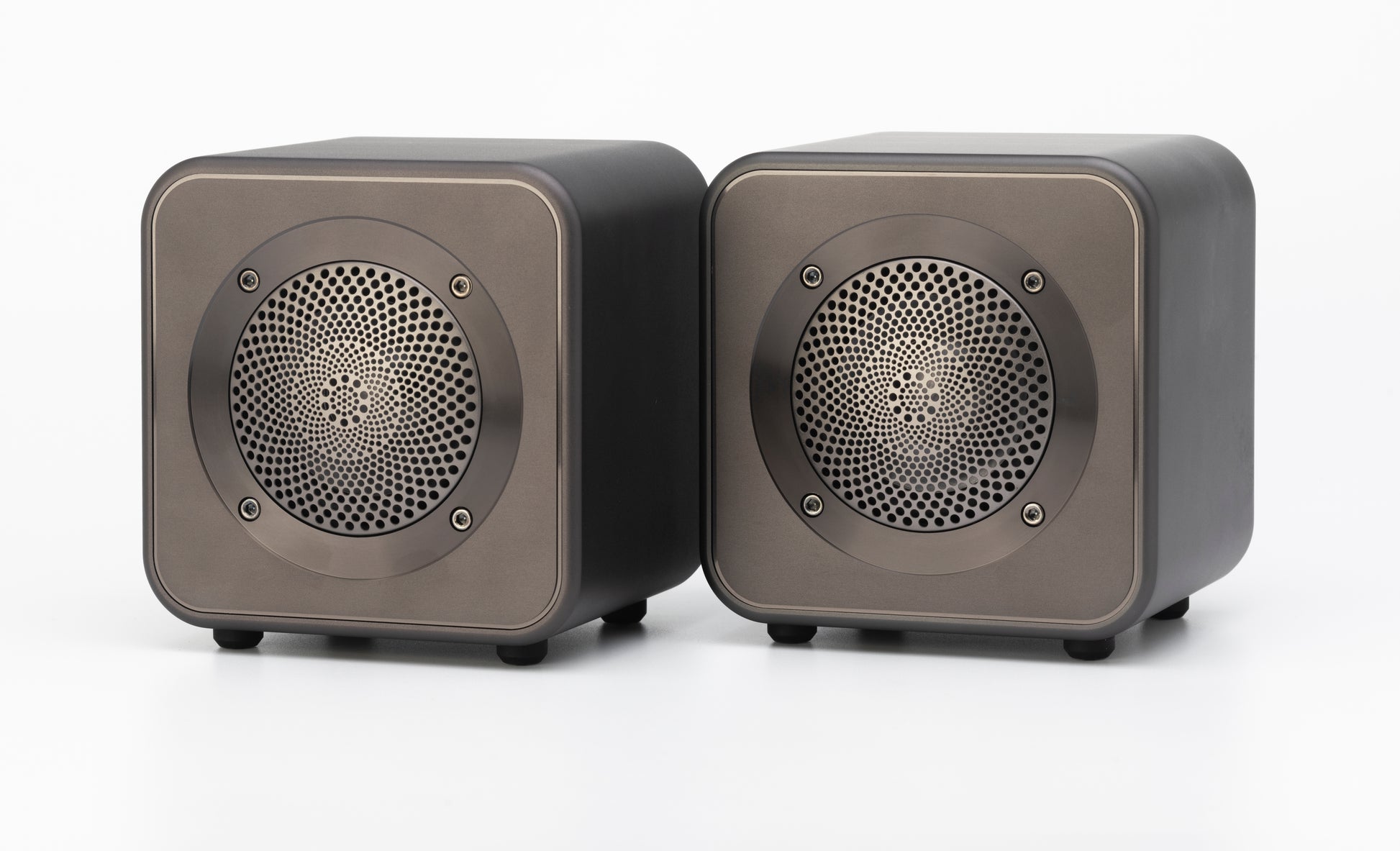 Mitchell Acoustics UStream Go Pair Portable active stereo wireless Speakers - Gun Metal Grey