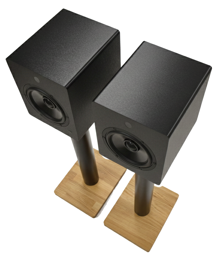 Mitchell Acoustics 7020200 uStream Speaker Floor Stands - Black