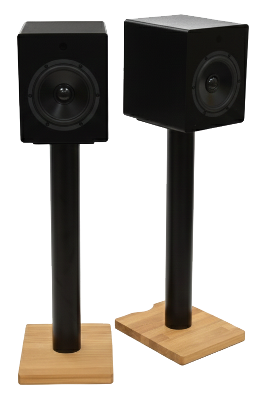 Mitchell Acoustics 7020200 uStream Speaker Floor Stands - Black