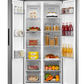 Midea MDRS619FIE46 83.5cm 460L Frost Free Fridge Freezer - Stainless Steel