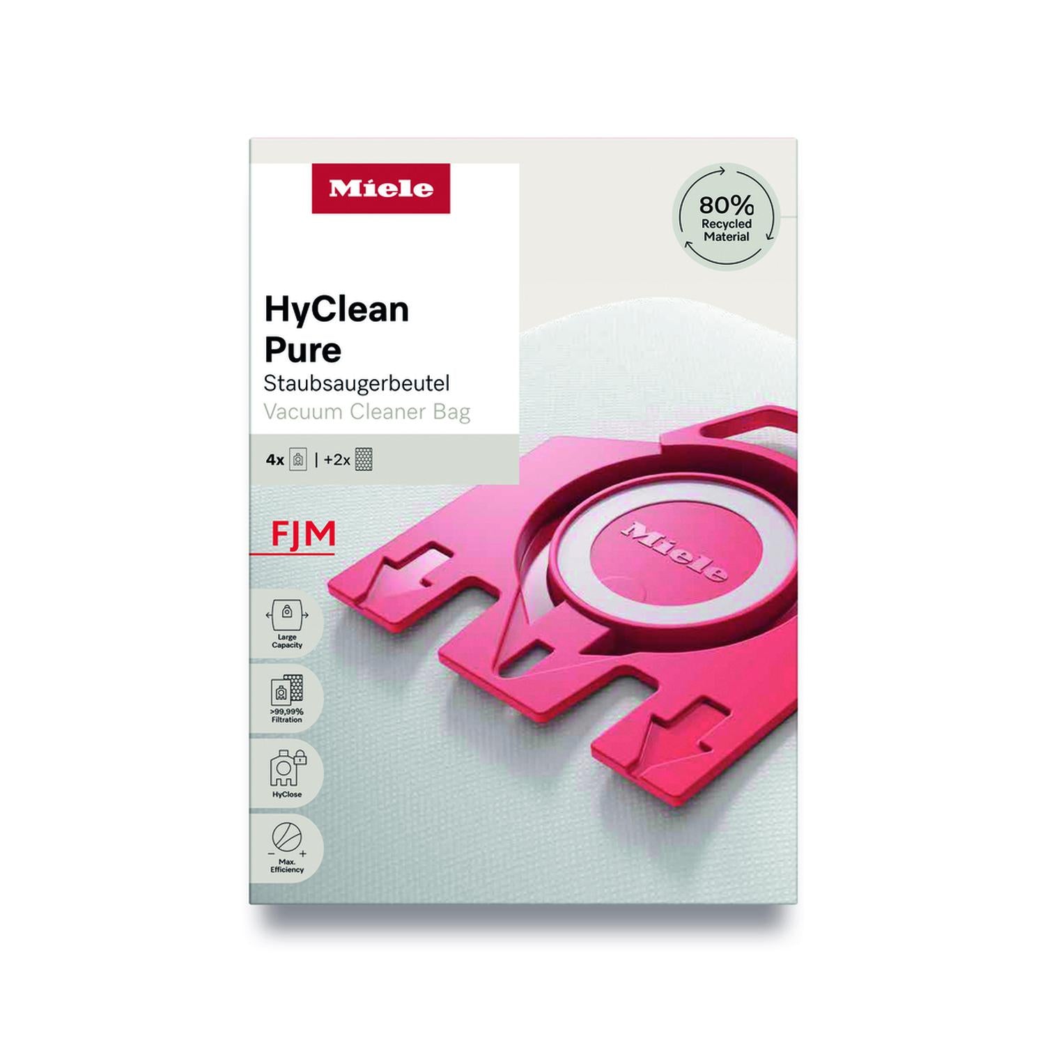 Miele FJMHyCleanPure Vacuum cleaner Bags - 4 Pack