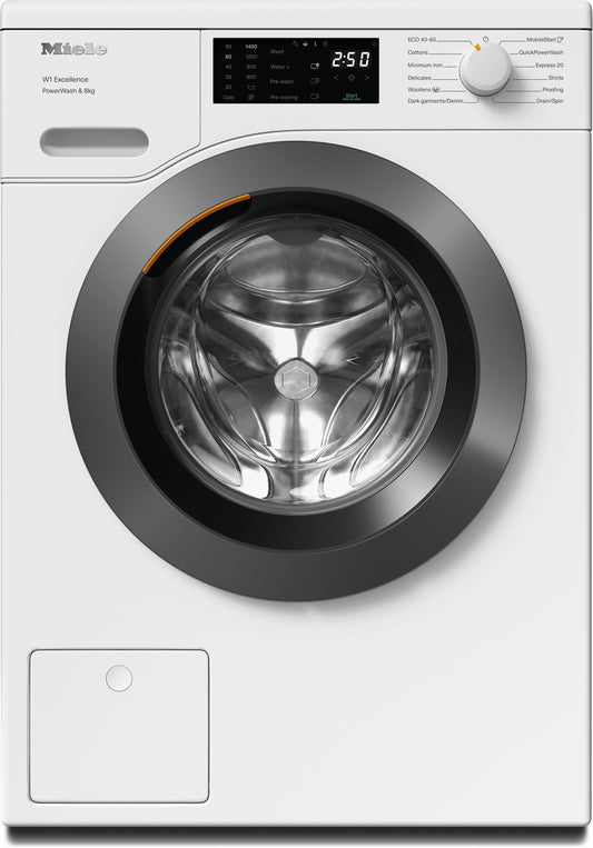 Miele WEB365 WCS 8kg 1400 Spin Washing Machine - Lotus White