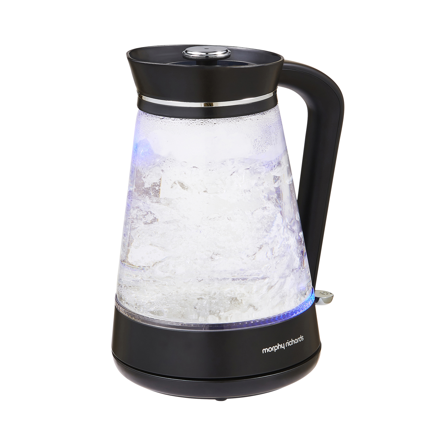 Morphy Richards 1.7 Litres Glass Jug Kettle - Black/Chrome/Clear