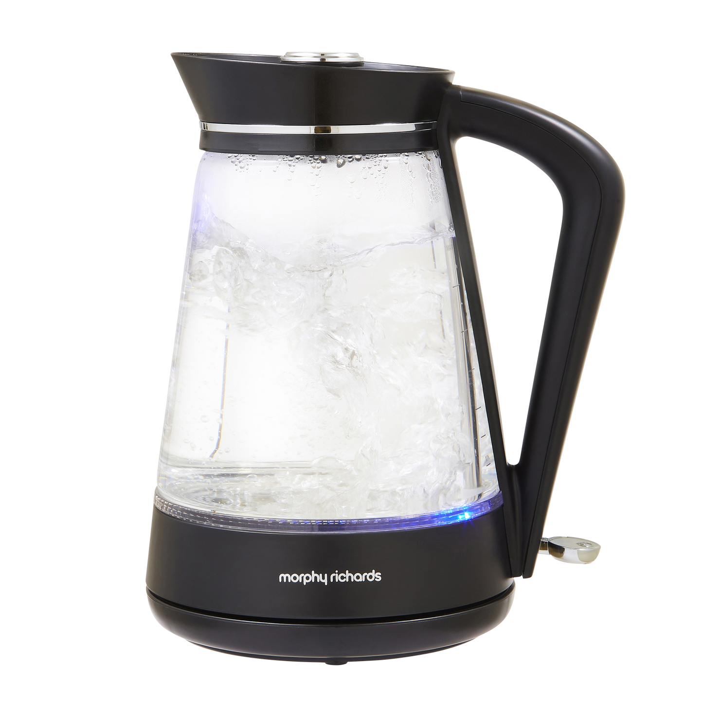 Morphy Richards 1.7 Litres Glass Jug Kettle - Black/Chrome/Clear