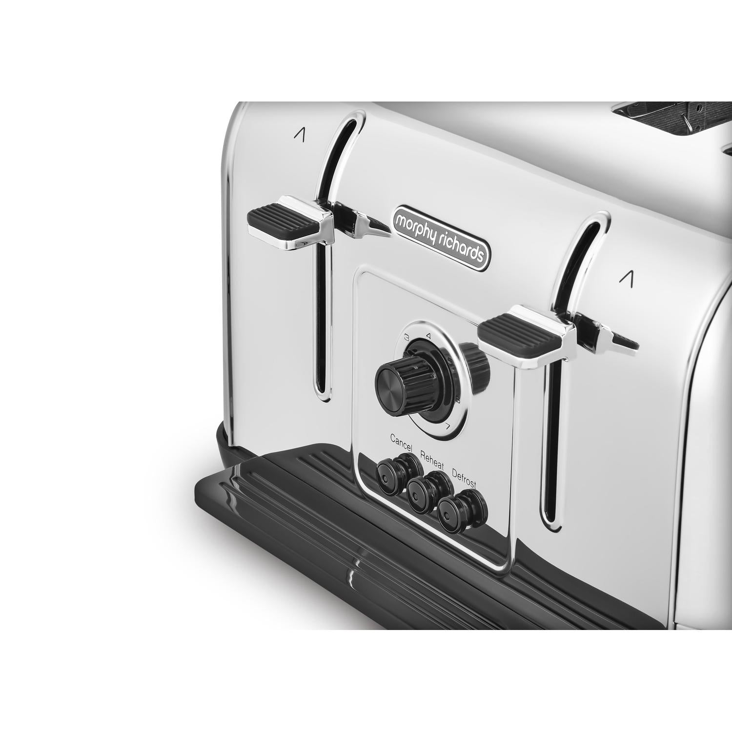 Morphy Richards 240130 Venture 4 Slice Toaster - Brushed
