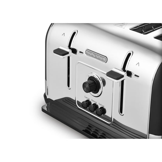 Morphy Richards 240131 Venture 4 Slice Toaster - Black
