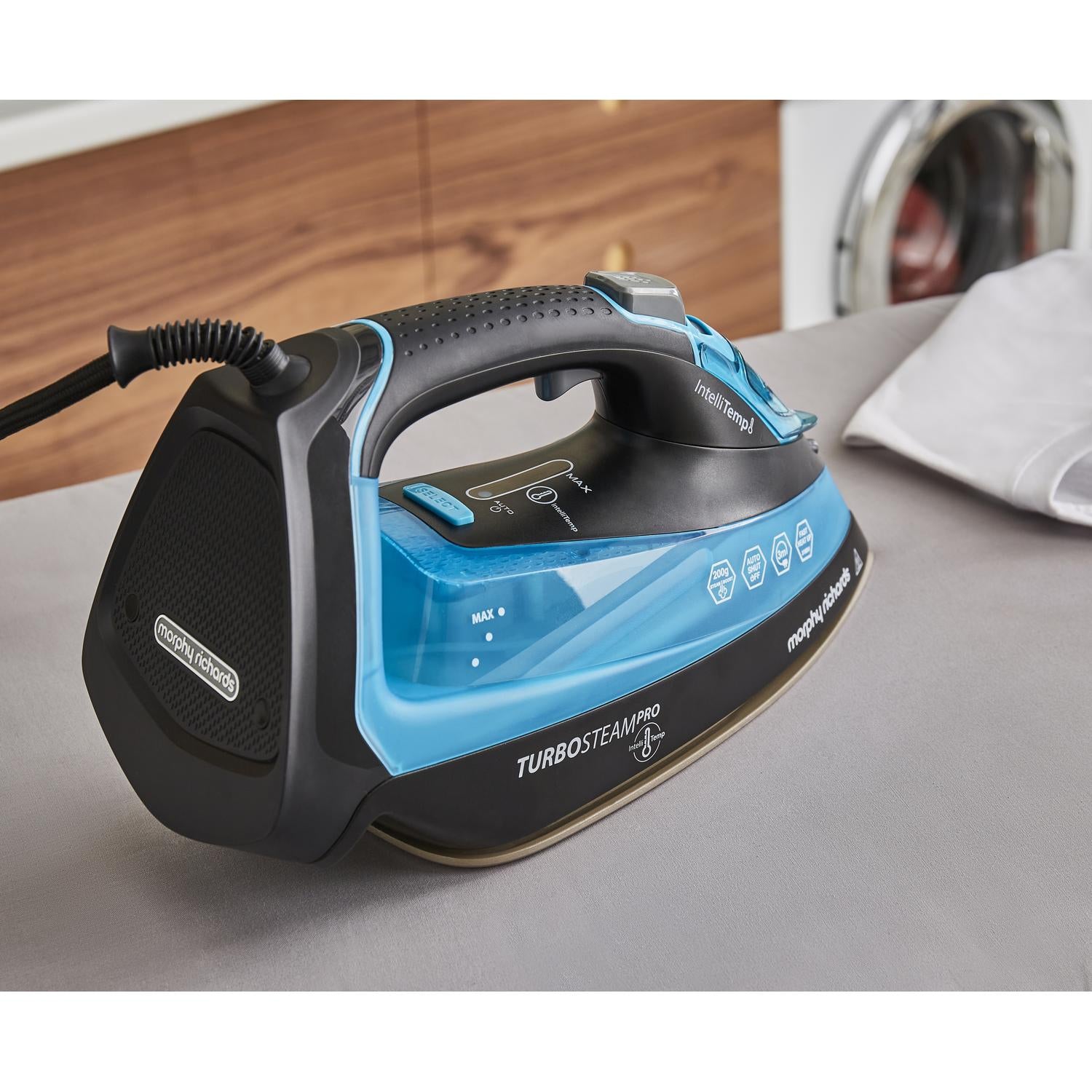Morphy Richards 303210 Turbosteam 3100w Pro Digital Intellitemp Iron - Blue