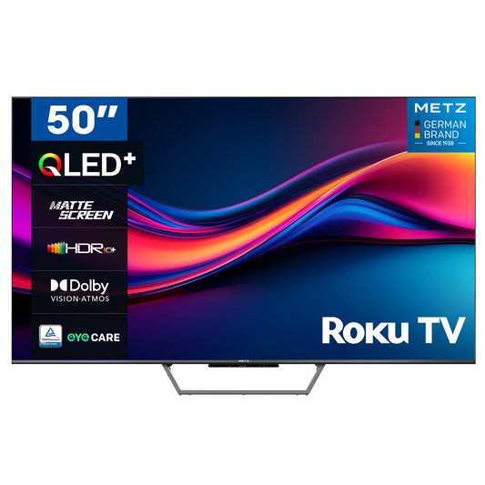 Metz 50MQF7500ZUK 50" 4K QLED Roku TV - Black