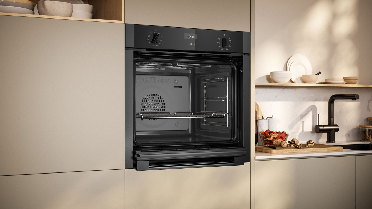 Neff B3ACE4AG3B Slide & Hide 59.4cm Built In Electric Single Oven - Graphite Grey