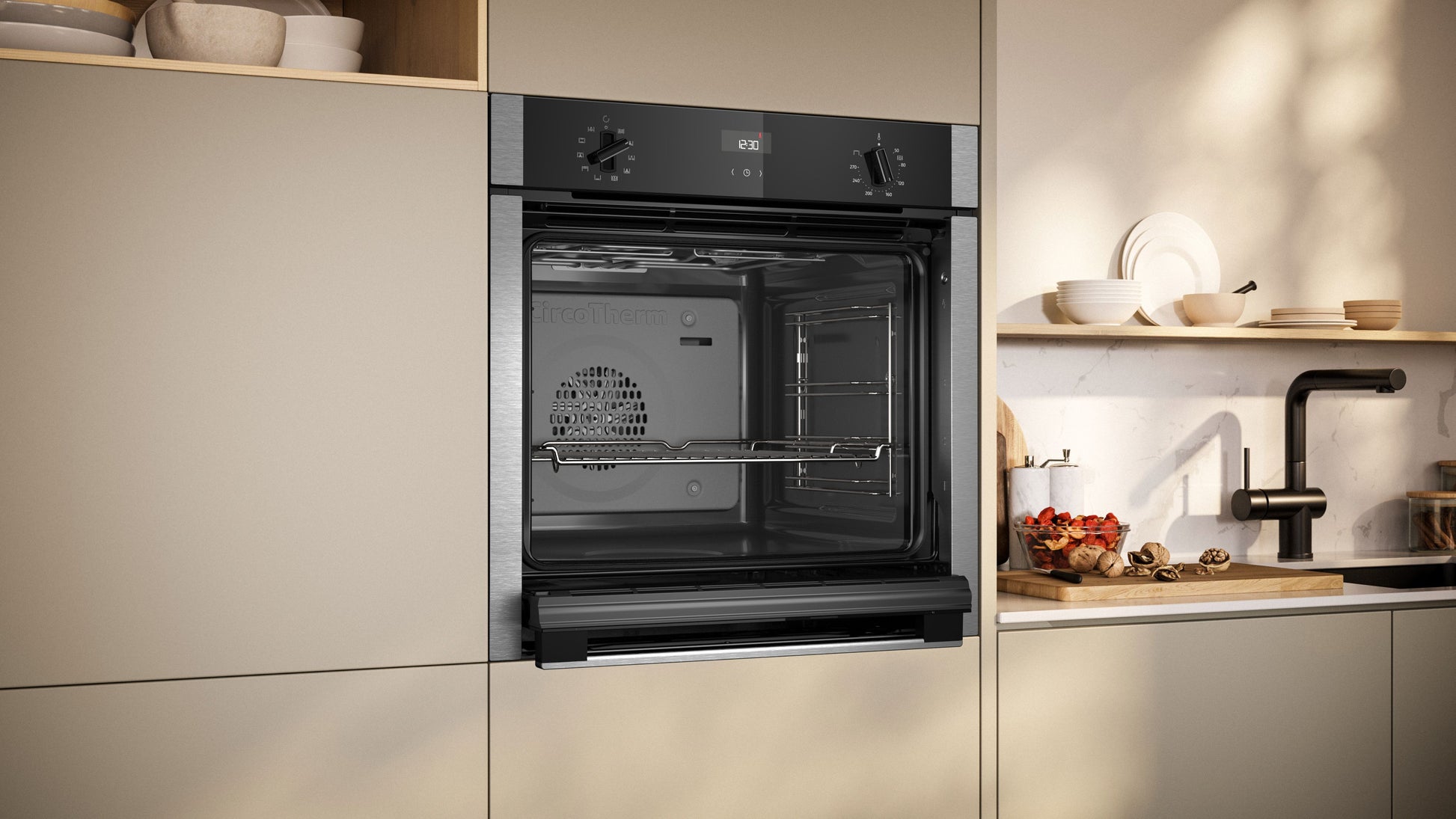 Neff B3ACE4AN3B Slide & Hide 59.4cm Built In Electric Single Oven - Stainless Steel