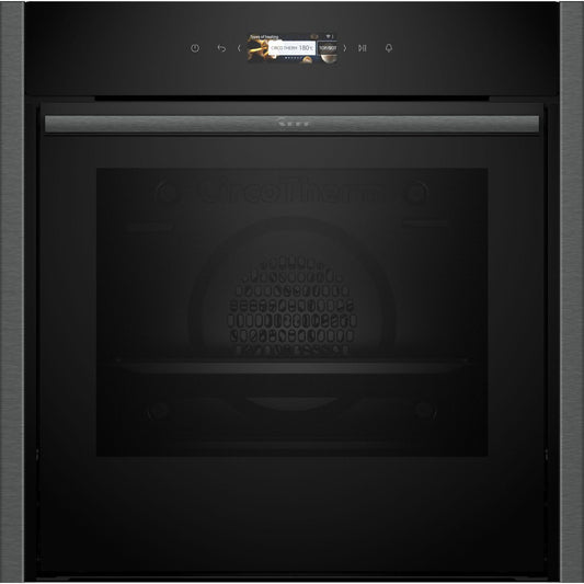 Neff B54CR31G0B Slide & Hide 59.6cm Built In Electric Single Oven - Graphite Grey