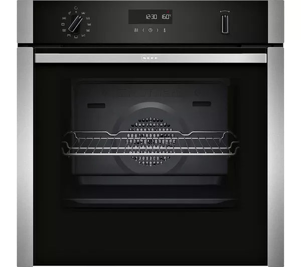 Neff B6ACH7AN7B Slide & Hide 59.4cm Built-in Electric Single Oven - Stainless Steel