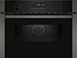 NEFF C1AMG84G0B 44 Litres Built In Microwave Oven with Hot Air - Black with Graphite Trim