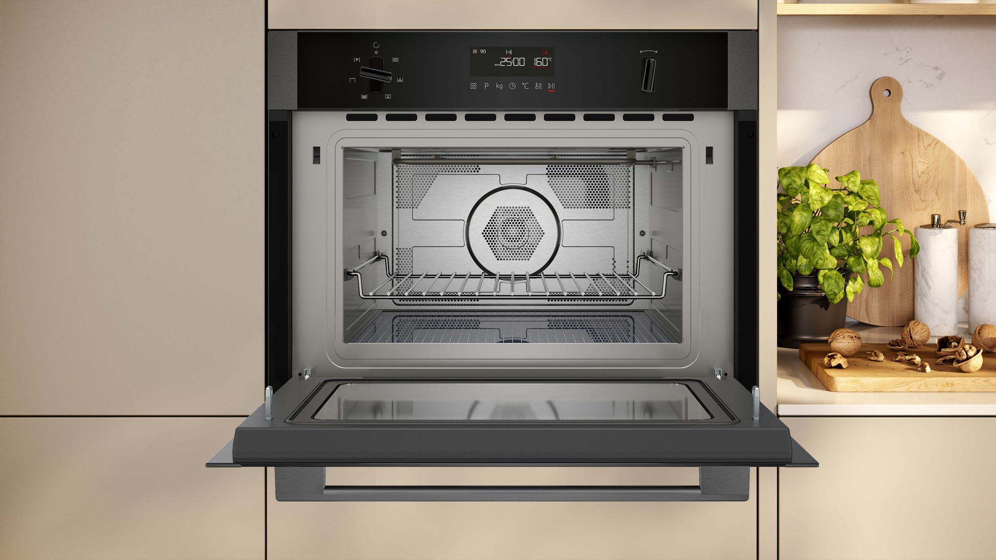 Neff C1AMG84G1B 44 Litres Built In Microwave Oven - Graphite Grey
