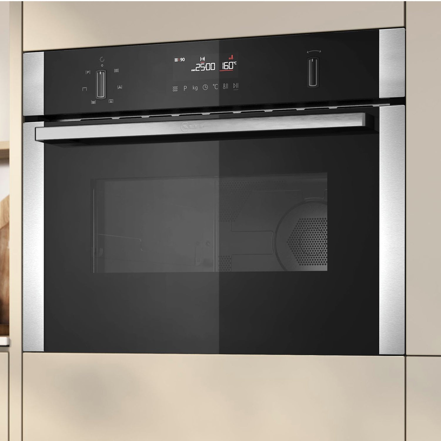 Neff C1AMG84N1B 44 Litres Built In Microwave Oven - Stainless Steel