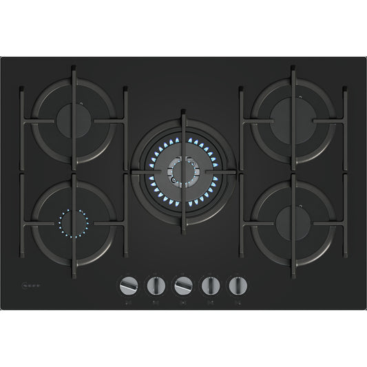 Neff T27PIQ4S0 75.2cm Gas Hob - Black