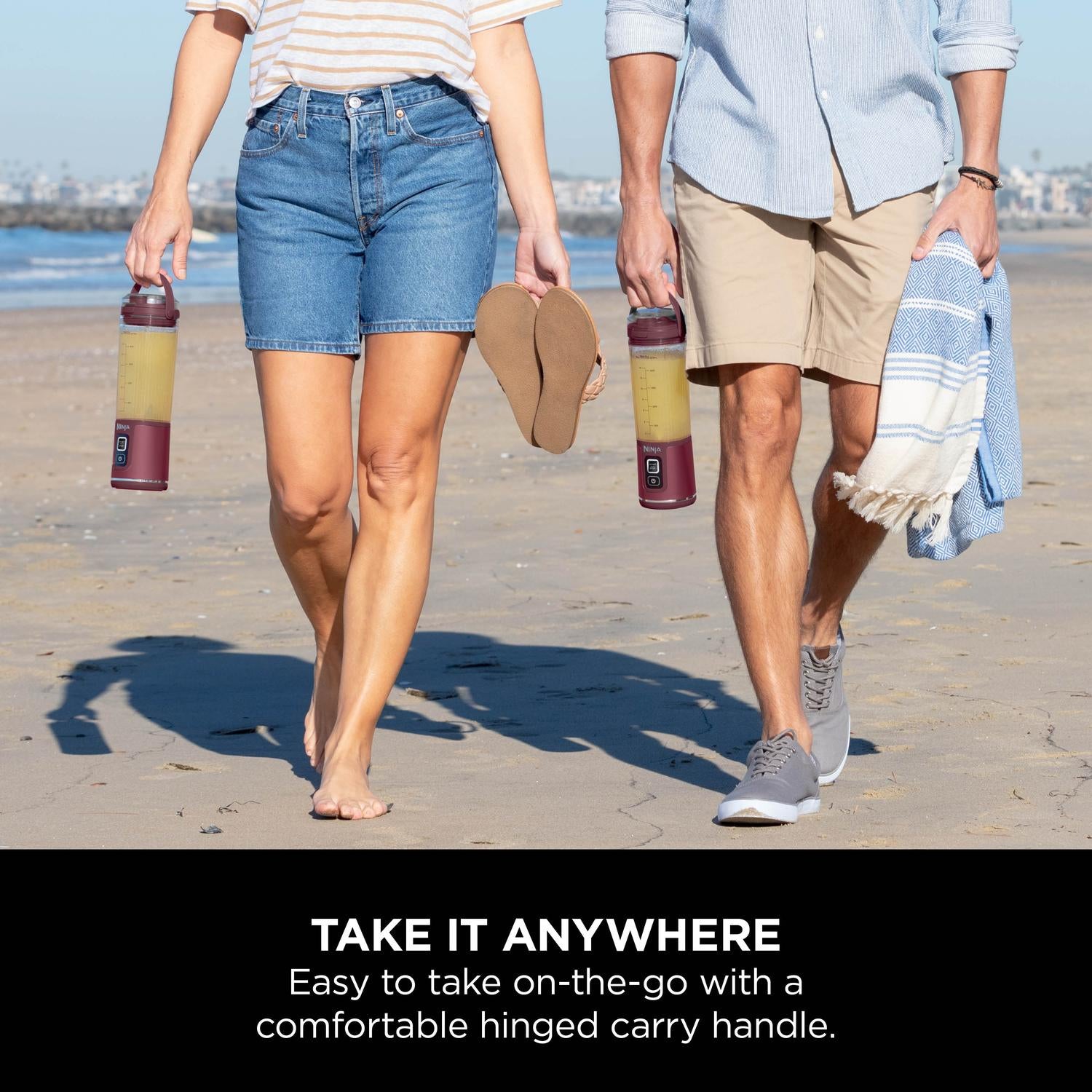 Ninja BC151UKCR Cordless Portable Motorised/Compact Blender - Cranberry