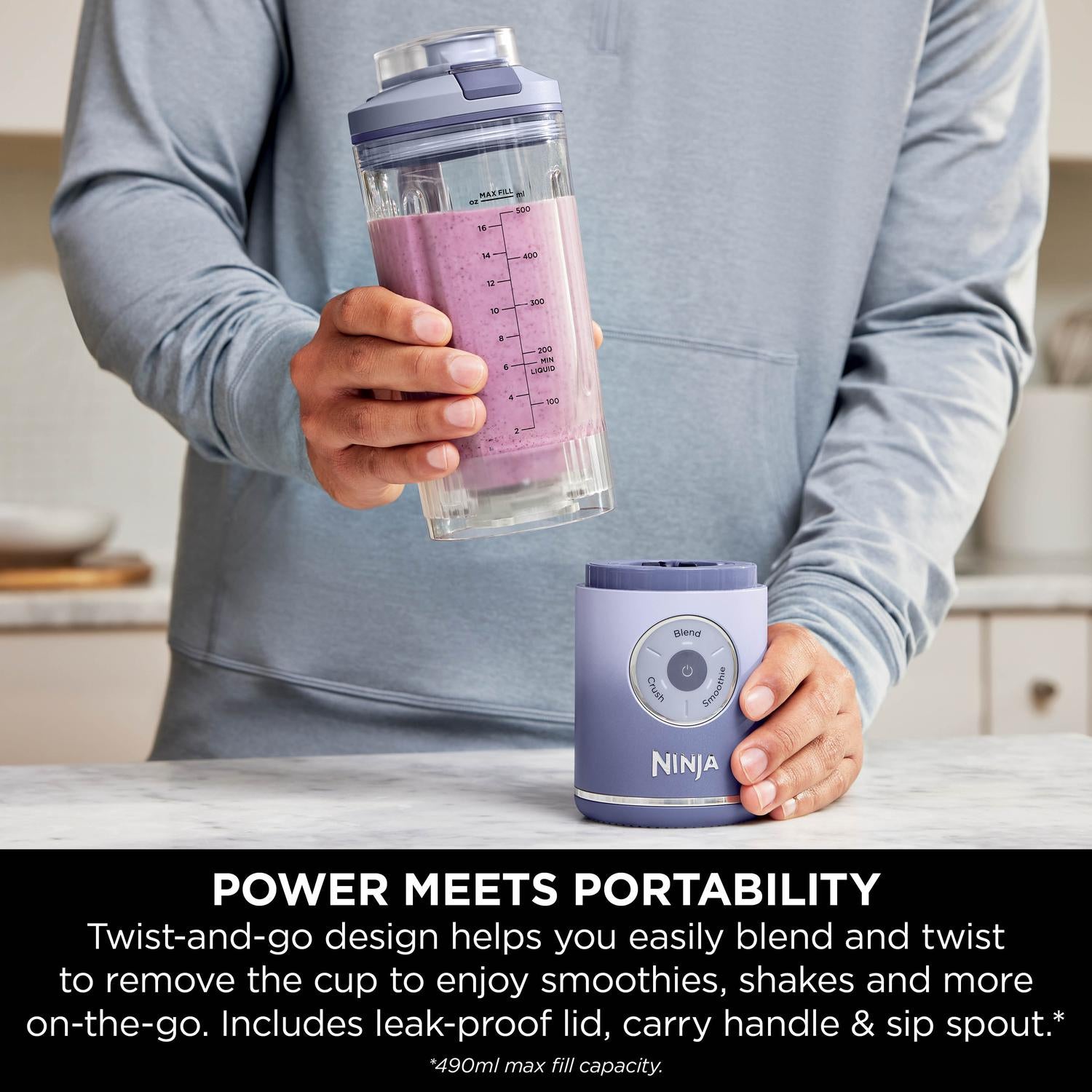 Ninja BC251UKLD Ninja Blast Max Portable Blender - Lavender