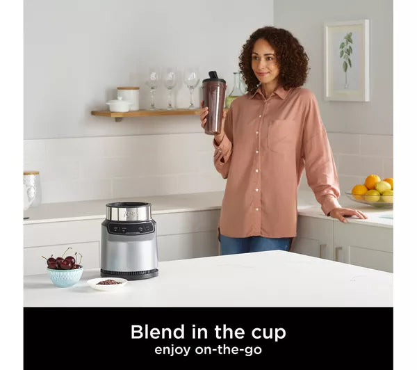 Ninja BN500UK Motorised Compact Blender with Auto-iQ – Dark Grey