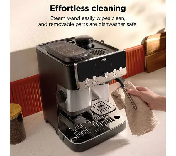 Ninja ES301UK Luxe Café MINI Espresso Machine - Black/ Silver