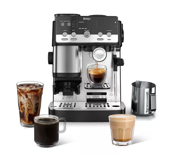 Ninja ES301UK Luxe Café MINI Espresso Machine - Black/ Silver