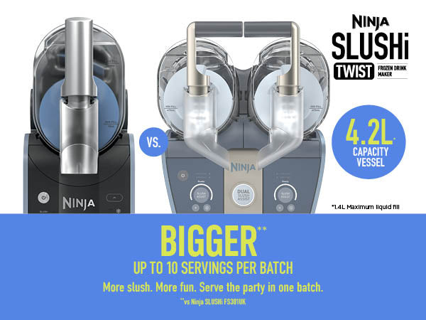 Ninja FS701UKBL SLUSHi Twist Frozen Drink Maker - Blue
