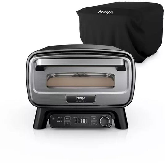 Ninja MO203UK Artisan Outdoor Pizza & Air Fry Oven with Cover - Grey