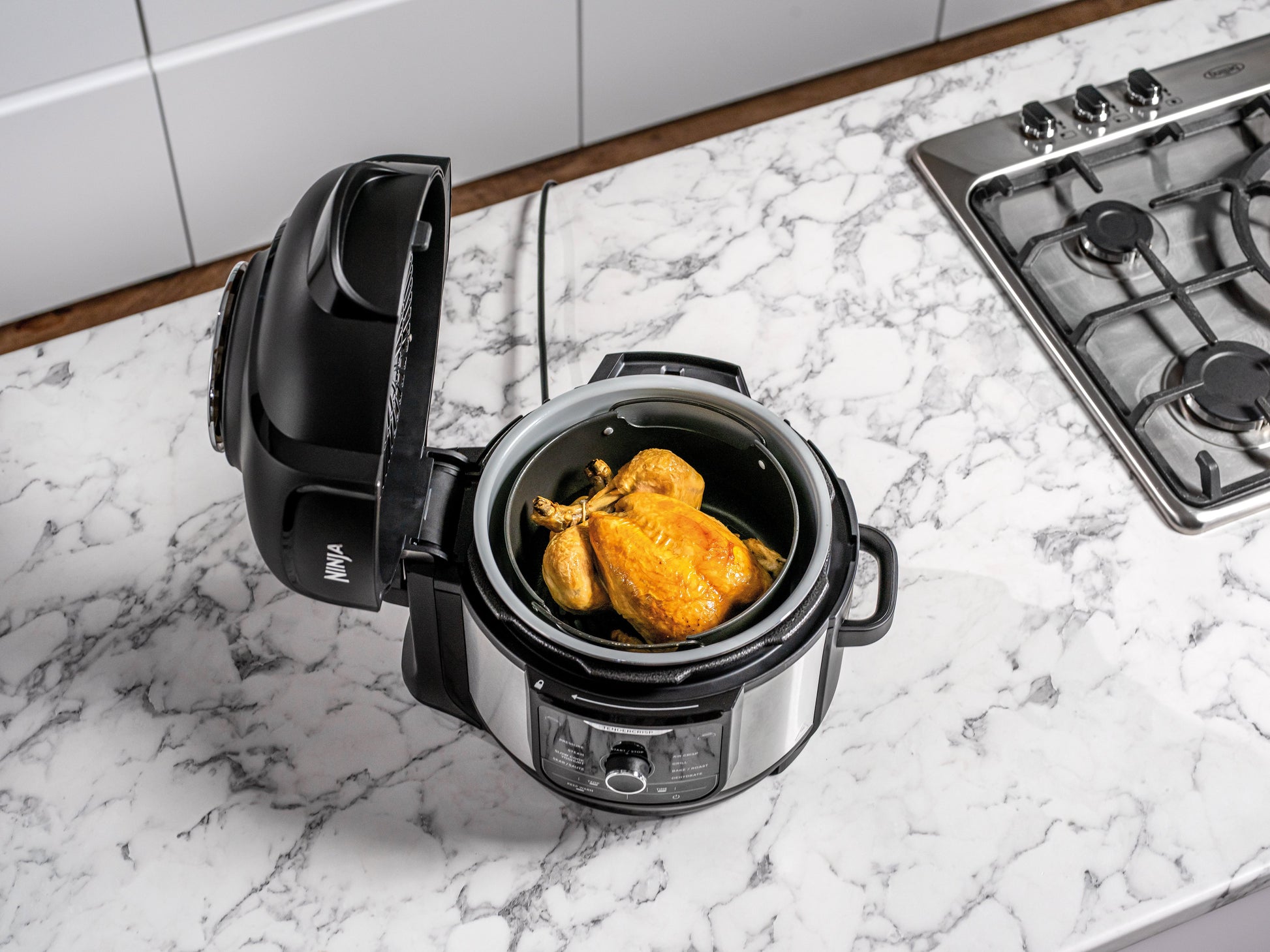 Ninja OP350UK Foodi 9-in-1 Multi-Cooker 6L - Black/Sliver