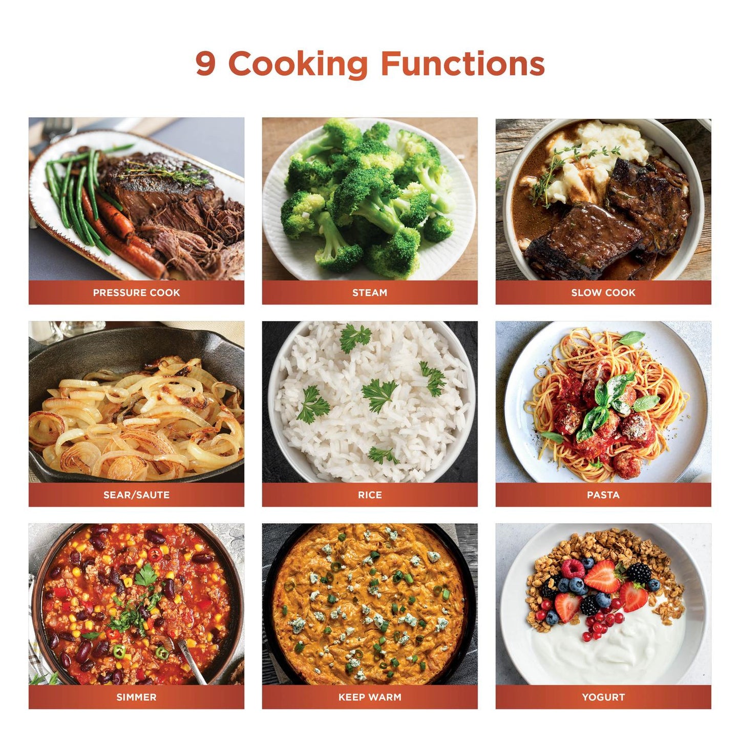 Ninja PC201UK HyperHeat 9-in-1 Pressure & Rice Cooker - Grey/Black