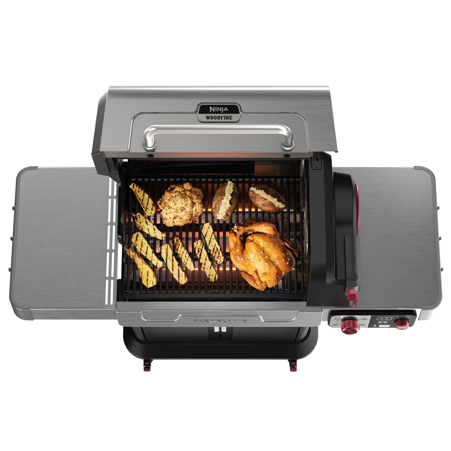 Ninja PG301UK FlexFlame Gas BBQ & Outdoor Cooking System - Black