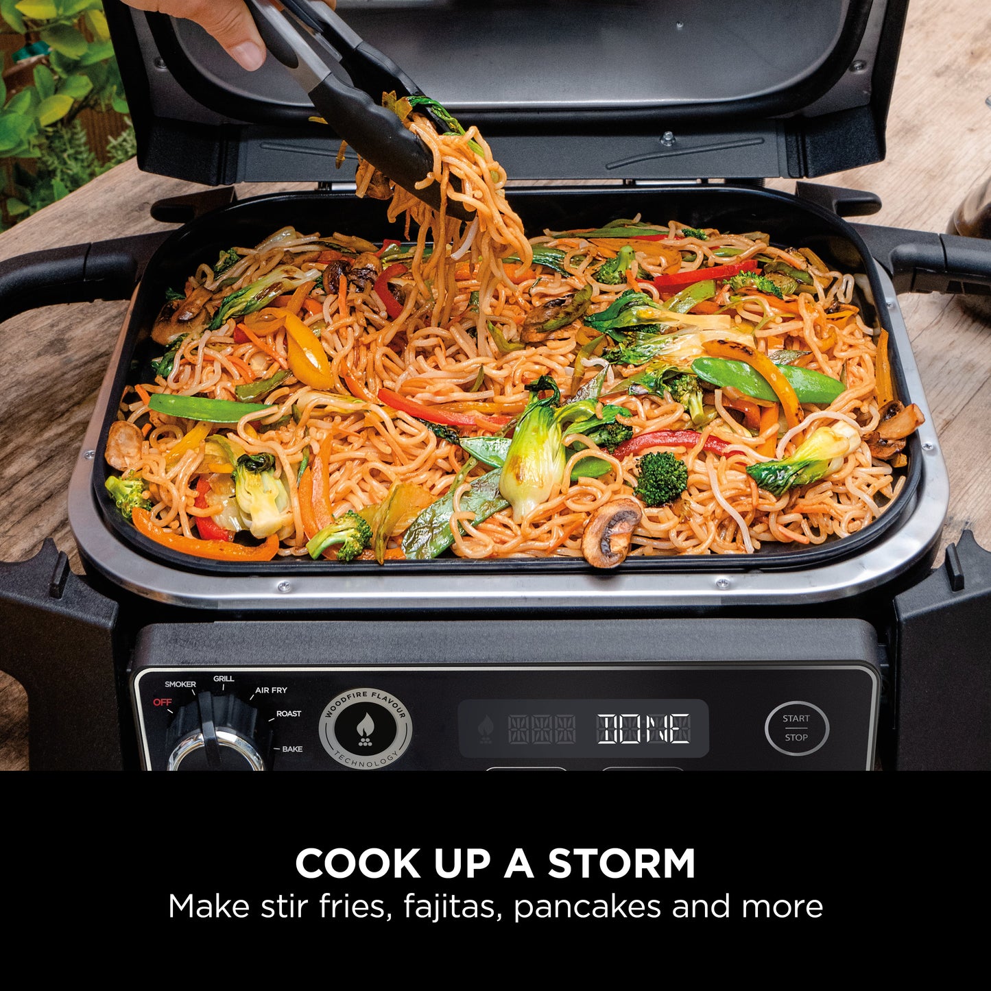 Ninja XSKGRIDPLTEUK Woodfire Electric BBQ Flat Plate - Black