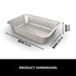 Ninja XSKOGXLGTLNEU Woodfire XL Large Grease Tray Liners (Pack of 10) - Silver