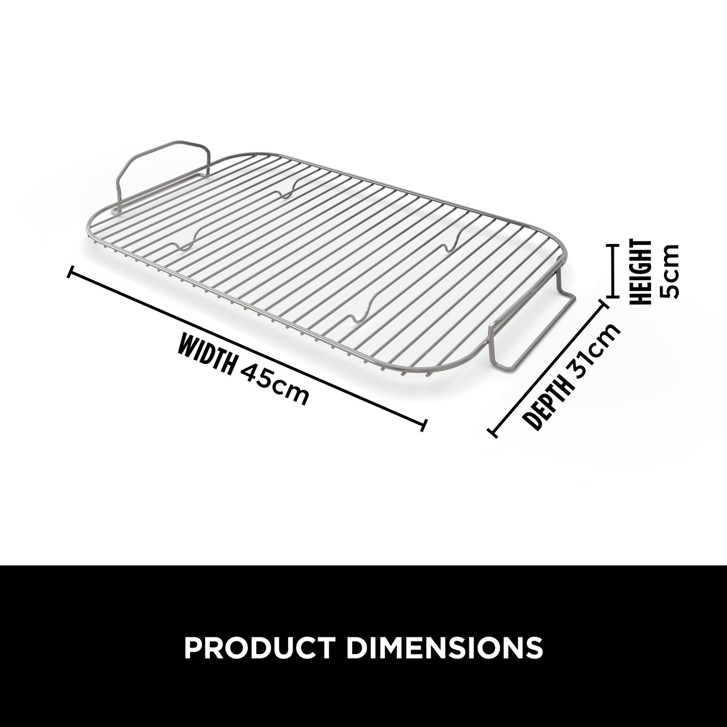 Ninja XSKOGXLRSRKEU Woodfire XL Roast & Smoke Rack - Silver