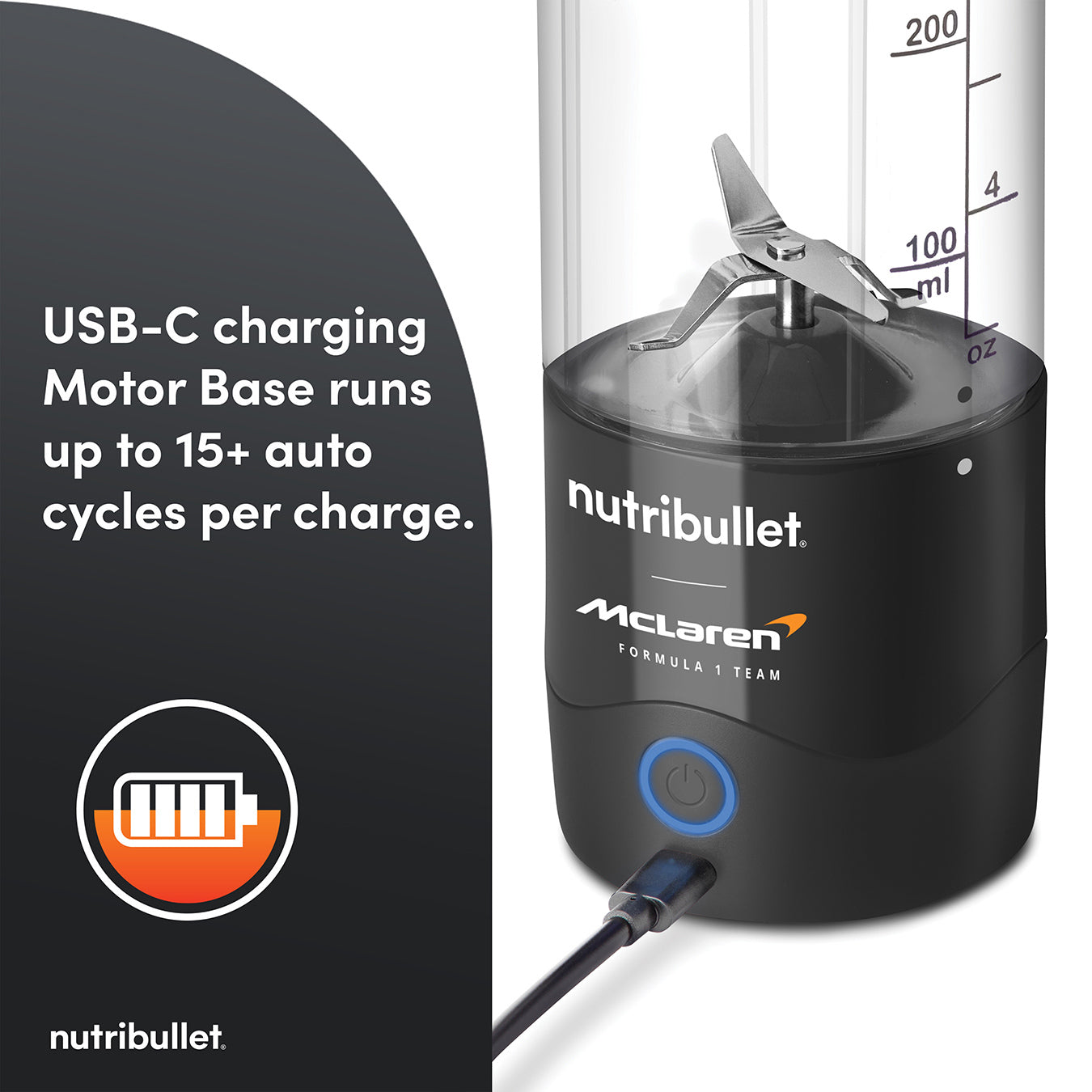 Nutribullet NBG-200 McLaren Portable Blender - Grey