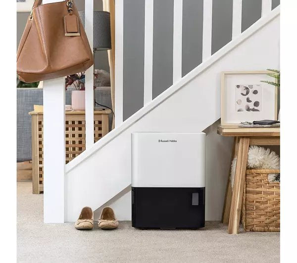 Russell Hobbs RHDH1001 10L Dehumidifier - White & Black