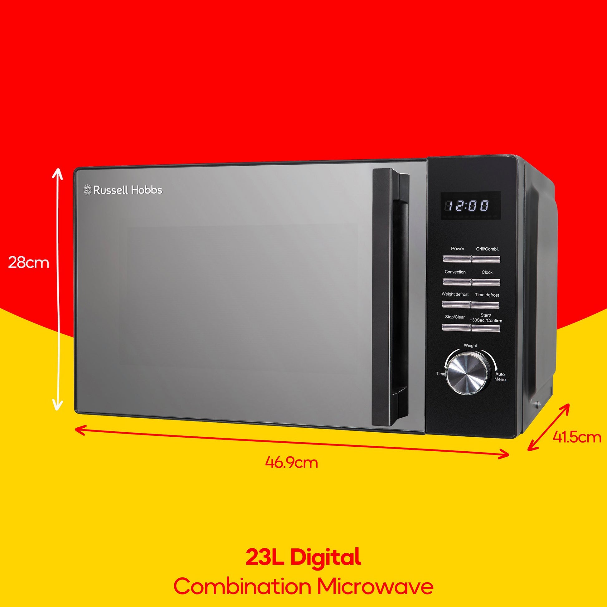 Russell Hobbs RHM2346B 23 Litres Combination Microwave - Black