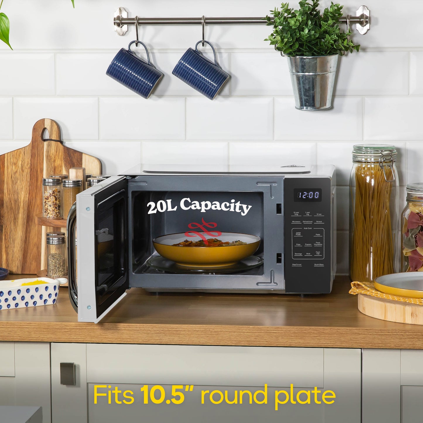 Russell Hobbs RHMT2045S 20 Litre Touch Control Digital Microwave - Silver