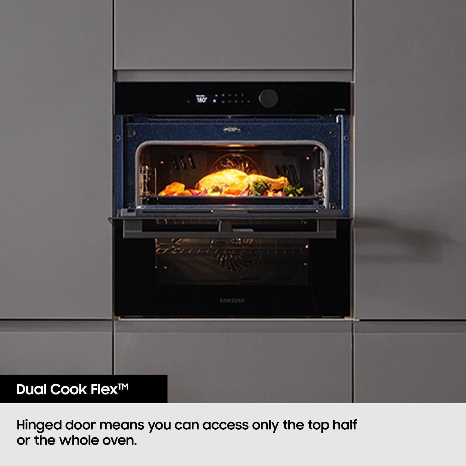 Samsung NV7B44205AK/U4 59.5cm Bespoke Series 4 Single Oven with Dual Cook - Black