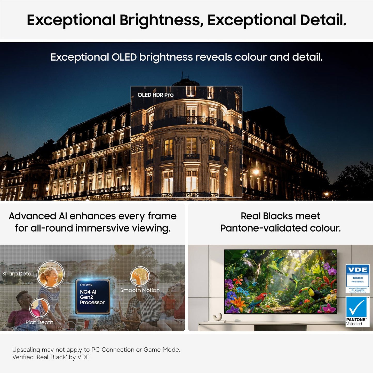 Samsung QE65S95HFTXXU 65" OLED Glare Free Vision AI Smart TV